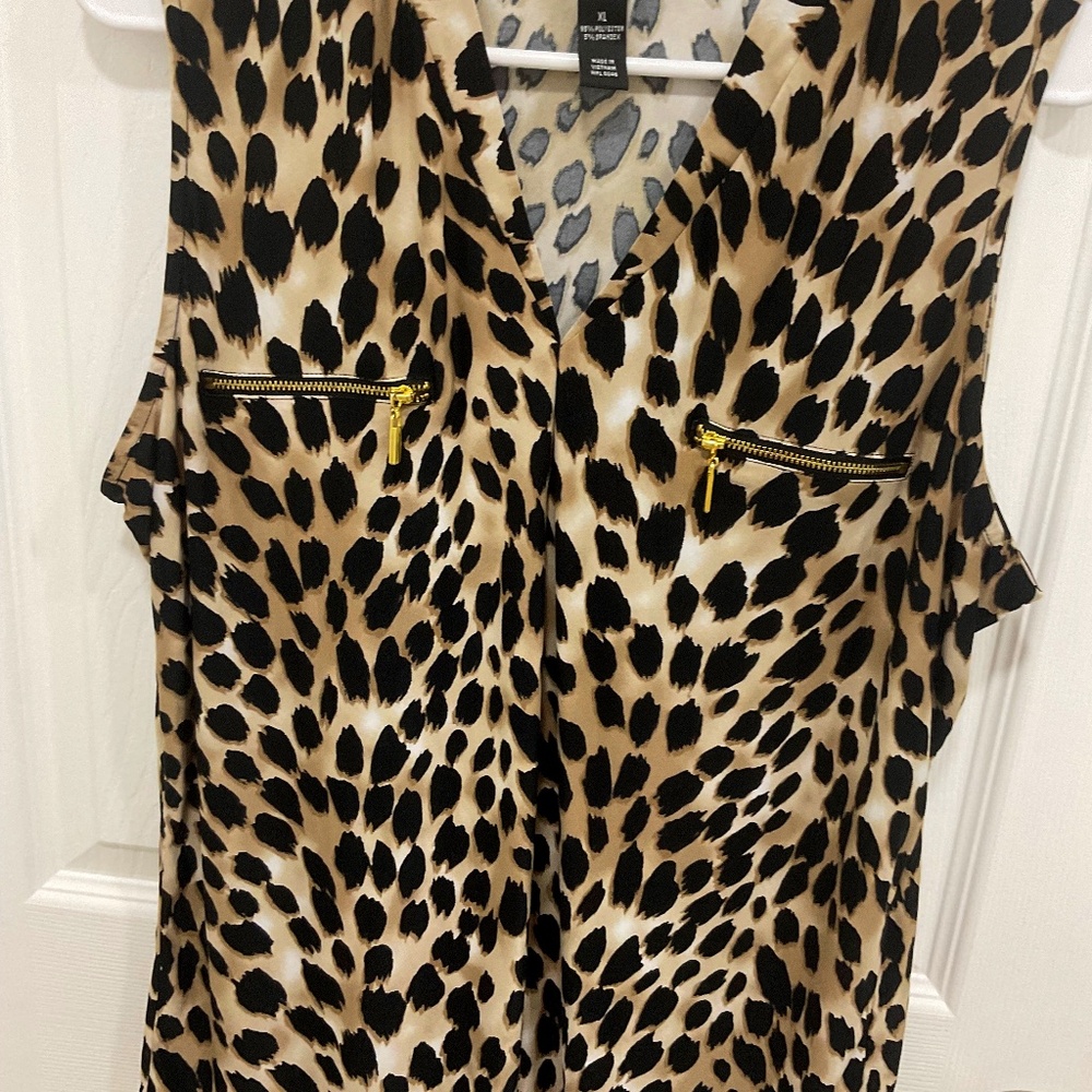 Inc Zip pocket top Xl